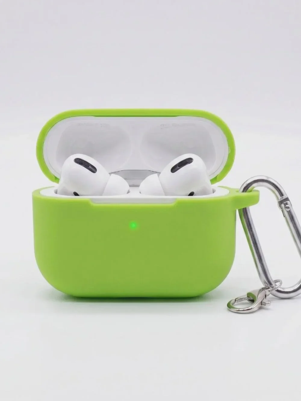Silicone AirPods Pro Case with Keychain Clip Shockproof Protective Cover